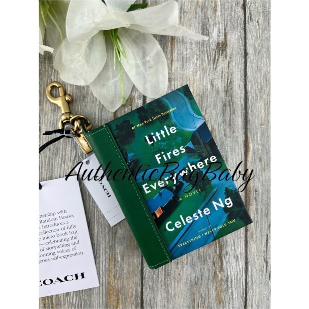 Coach Little Fires Everywhere By Celeste Ng Book Bag Charm Purse